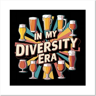 In My Diversity Era Beer Craft Beer Retro Men Women Funny Posters and Art